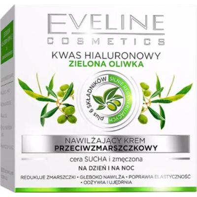 Eveline nawilżający krem przeciwzmarszczkowy Kwas Hialuronowy & Zielona Oliwka 50 ml