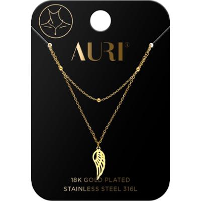 Auri Naszyjnik Podwojny Skrzydło I Kulki