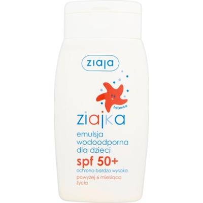 Ziajka emulsja wodoodporna dla dzieci SPF 50+ ochrona bardzo wysoka UVA + UVB 125ml