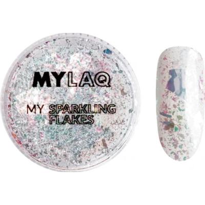 Mylaq My Sparkling Flakes pyłek do paznokci 1g