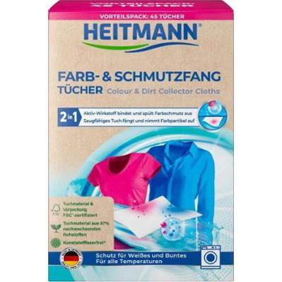 Heitmann chusteczki do prania wyłapujące kolor 45 szt.
