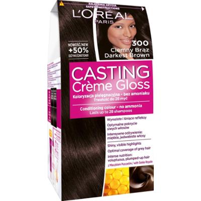 L'Oreal Paris Casting Creme Gloss Farba do włosów 300 ciemny brąz