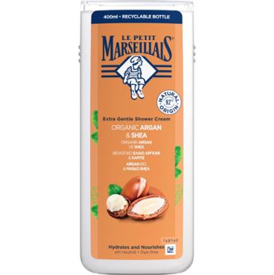 LE PETIT MARSEILLAIS żel pod prysznic argan bio & masło shea 400 ml
