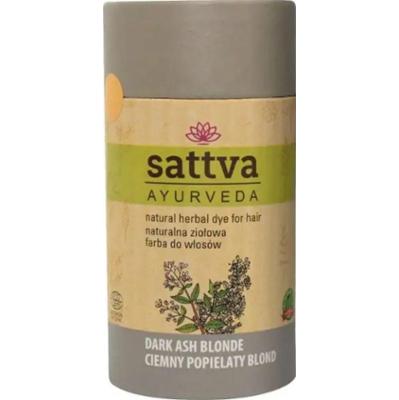 Sattva Henna Naturalna ziołowa farba do włosów Ciemny Popielaty Blond 150 g
