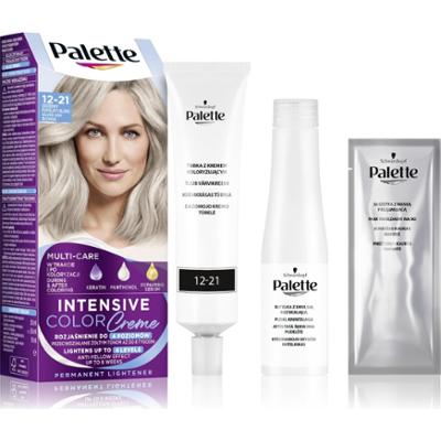 Palette Intensive Color Creme Farba do włosów w kremie rozjaśniacz 12-21 srebrny popielaty blond