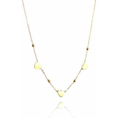 Ecarla Naszyjnik ze stali szlachetnej pozłacanej NST2033