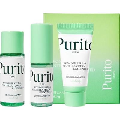 Purito Wonder Releaf Centella Mini Kit Unscented 30ml+15ml+15ml