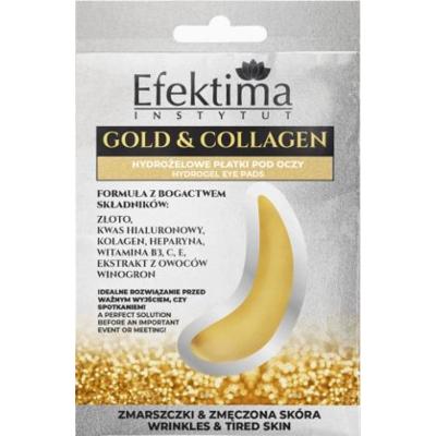 Efektima Hydrożleowe Płatki Pod Oczy Ze Złotem I Kolagenem (2 Szt.) Zmarszczki & Zmęczona Skóra