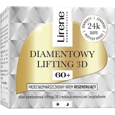 Lirene Diamentowy Lifitng 3D Przeciwzmarszczkowy krem regenerujący 60+ 50 ml
