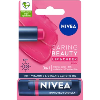 NIVEA Caring Beauty 3w1 Pink pielęgnująca pomadka