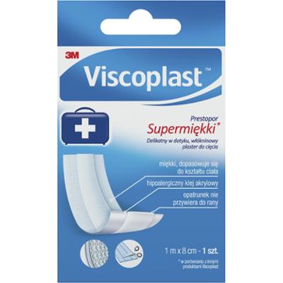 Viscoplast Prestopor Plaster do cięcia supermiękki 1 m x 8 cm
