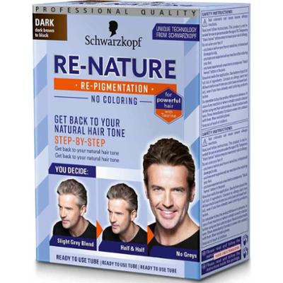 Schwarzkopf Re-Nature Men Dark Krem koloryzujący repigmentacyjny niwelujący siwe włosy