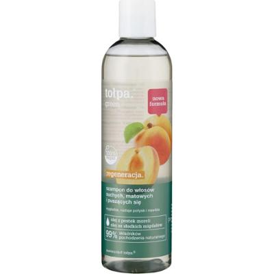 TOŁPA GREEN, Szampon  do włosów suchych, matowych, olej z pestek moreli i słodkich migdałów, Vegan 300 ML