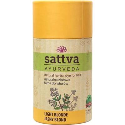 Sattva Ayurveda Naturalna Ziołowa Farba do włosów Jasny Blond 150g