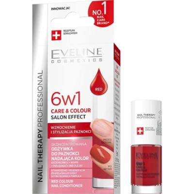 Eveline odżywka do paznokci 6w1 Nail Therapy Professional Red 5 ml