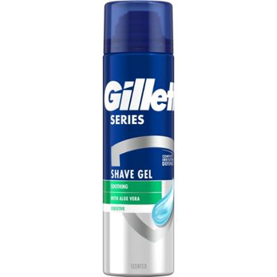 Gillette Series Kojący żel do golenia z aloesem, 200 ml