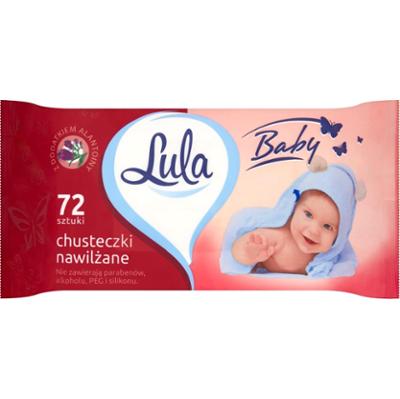 Lula Baby Chusteczki nawilżane z dodatkiem alantoiny 72 sztuki