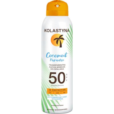 Kolastyna '24 Coconut Paradise Transparentna sucha mgiełka ochronna SPF50 150ml