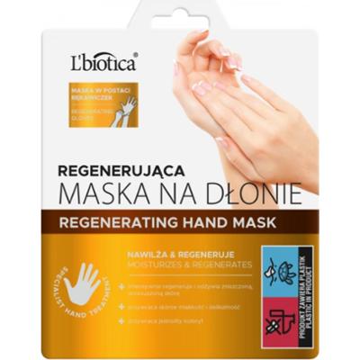 L'biotica maska regenerująca na dłonie w postaci nasączonych rękawiczek 1 para