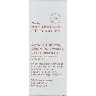 Ziaja Naturalnie pielęgnujemy Skoncentrowane serum do twarzy szyi i dekoltu 30 ml