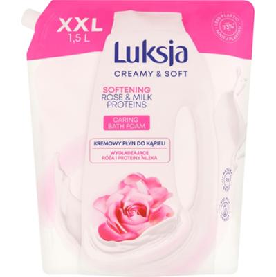 LUKSJA płyn do kąpieli róża/proteiny mleka 1500 ml