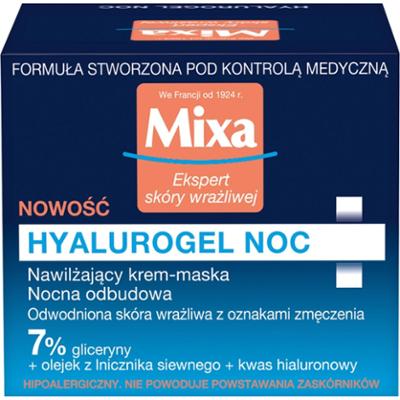 Mixa Hyalurogel Nawilżający krem-maska na noc 50 ml