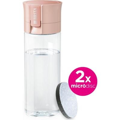 Brita butelka Vital pastelowy brzoskwiniowy + 2 wkłady filtrujące MicroDisc 1 sztuka