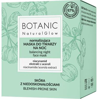 Botanic Natural Glow normalizująca maska do twarzy na noc 50 ml