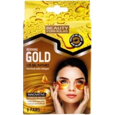BEAUTY FORMULAS Złote płatki pod oczy, 6 par