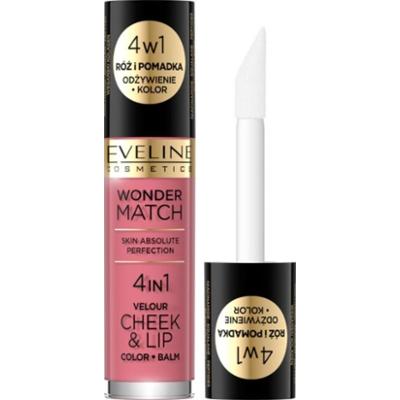 Eveline Wonder Match Róż i pomadka w płynie 04 4,5 ml