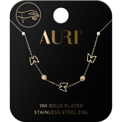 Auri Bransolet.motylki/Cyrkonie Oprawa