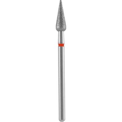 Staleks Frez diamentowy gruszka ostra czerwona średnica 4 mm / 12 mm 1 szt