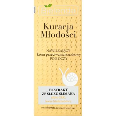 Bielenda Kuracja Młodości Nawilżający krem przeciwzmarszczkowy pod oczy na dzień noc 15 ml
