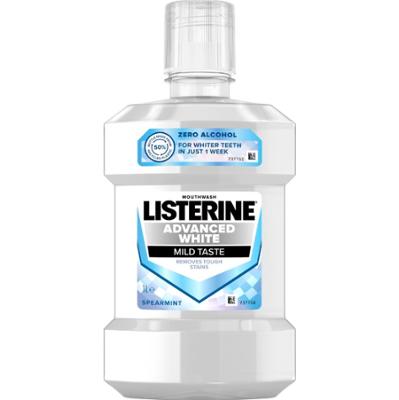 Listerine Advanced White łagodny płyn do płukania jamy ustnej 1l