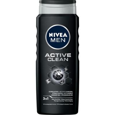 Nivea MEN żel pod prysznic dla mężczyzn 3w1 Active Clean 500 ml