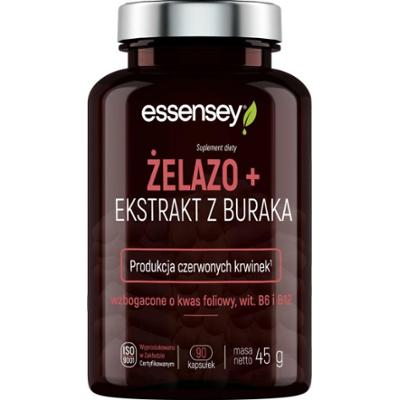 Essensey Żelazo + Ekstrakt Buraka 90 kapsułek