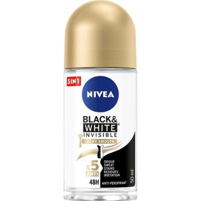 Nivea Black&White Invisible Silky Smooth Antyperspirant Roll ON 50 ml