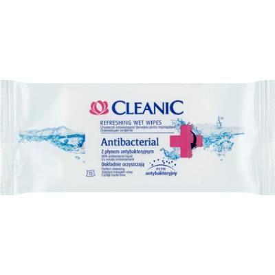 Cleanic Antibacterial Chusteczki odświeżające 15 sztuk