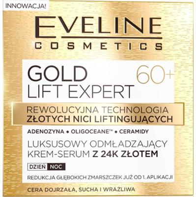 GOLD LIFT EXPERT Luksusowy odmładzający krem-serum z 24k złotem 60+