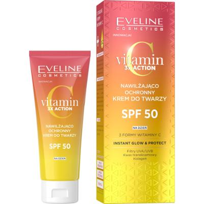 Eveline Cosmetics krem SPF50 Vitamin C 3action na d/n 30ml