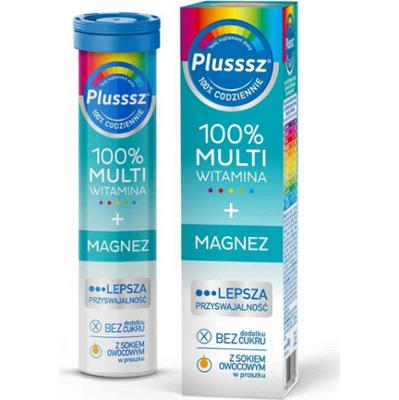 Plusssz 100% Multiwitamina + Magnez 20 tabletek