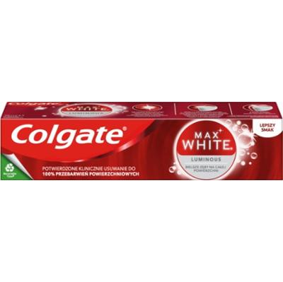 Colgate Max White Luminous Wybielająca pasta do zebów z fluorem 75 ml
