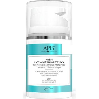 Apis Optima krem aktywnie nawilżający z minerałami z Morza Martwego i kwasem hialuronowym 30+ 50 ml
