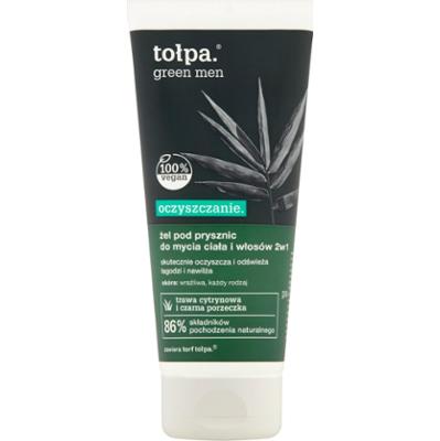 TOŁPA MEN Żel pod prysznic orzeźwiający do mycia ciała i włosów 2w1, Vegan, 200 ml