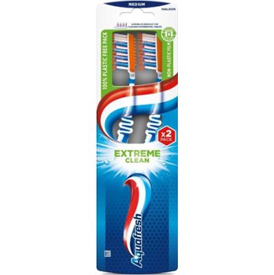 Aquafresh Extreme Clean Medium szczoteczki 2 sztuki
