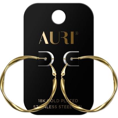 Auri kolczyki duże skręcane koła 2 sztuki