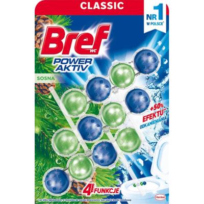 Bref WC Power Aktiv Zawieszka myjąco-zapachowa do muszli sosna 3 x 50 g