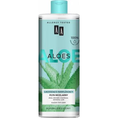 AA Aloes płyn micelarny łagodząco-nawilżający 100% Aloe Vera Extract 400 ml