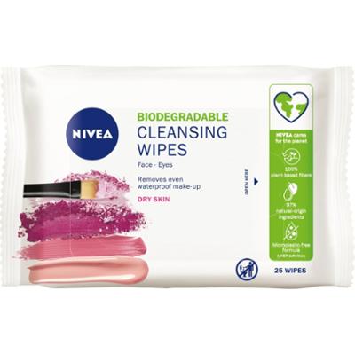 Nivea Biodegradowalne 3w1 Łagodzące chusteczki do demakijażu 25 szt.