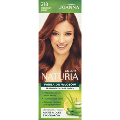 Joanna Naturia Color farba do włosów Miedziany Blond (218)